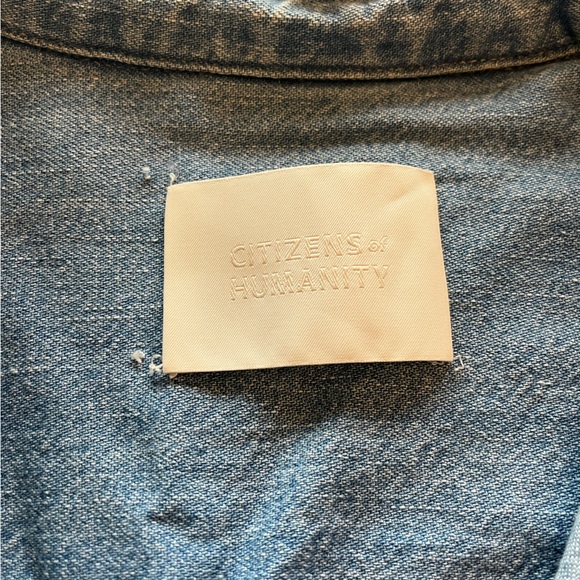 CITIZEN OF HUMANITY Kayla Denim Shirt Size XS - Picture 5 of 6